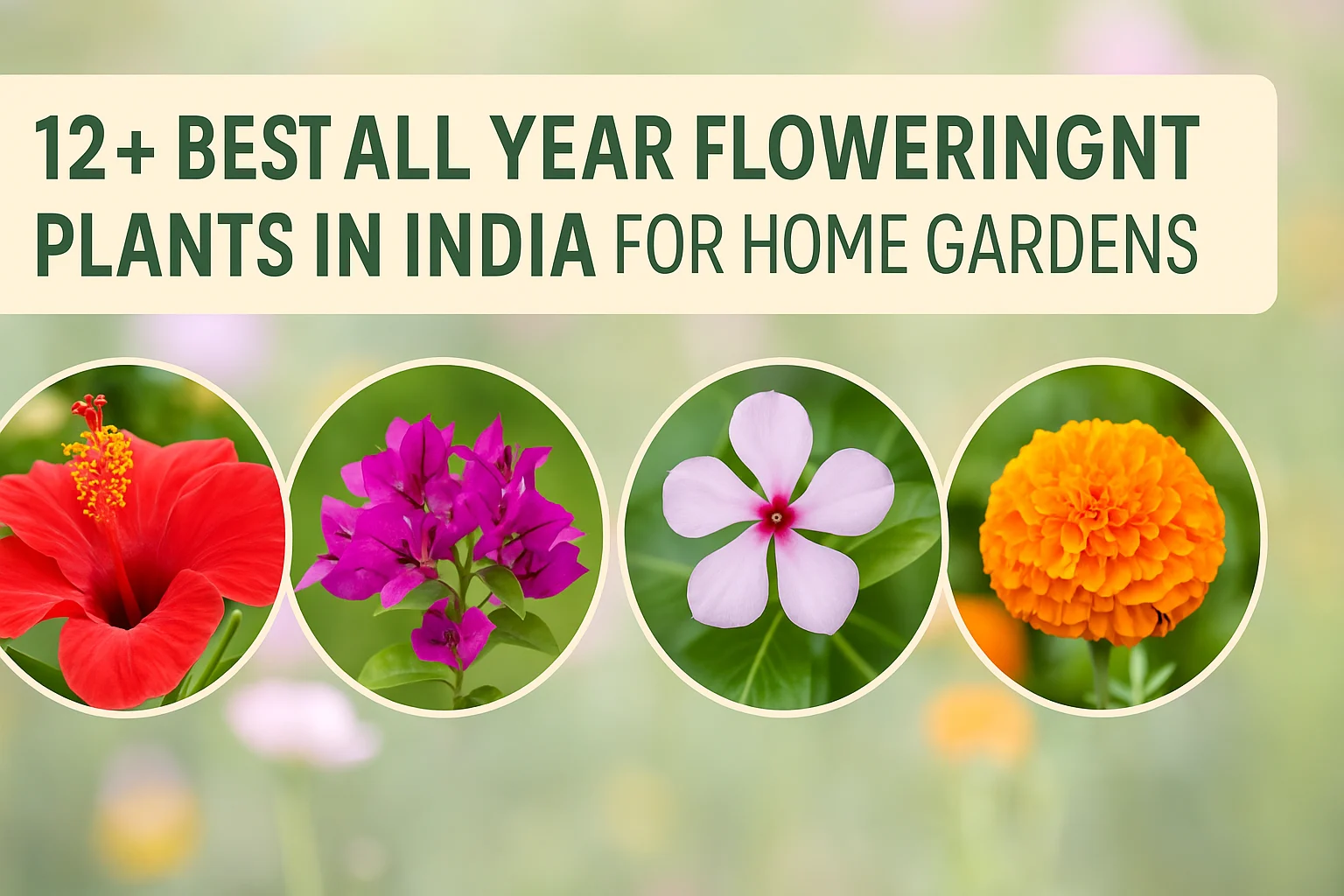All Year Flowering Plants in India