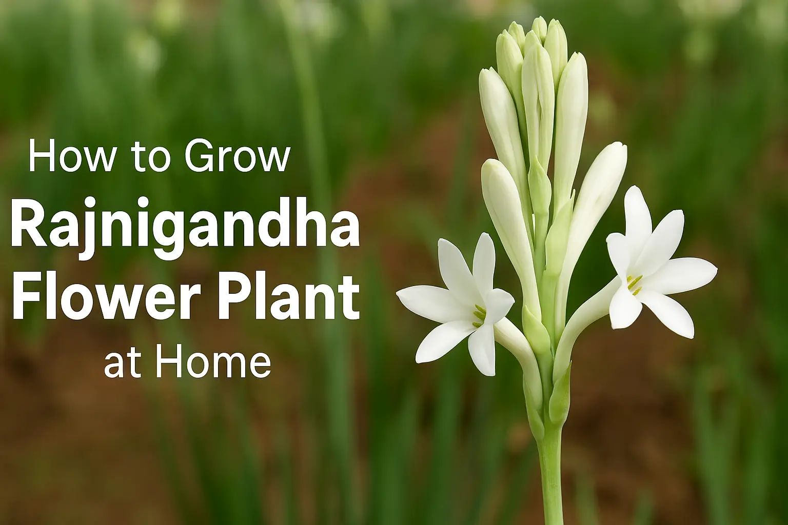 How to Grow Rajnigandha Flower Plant at Home