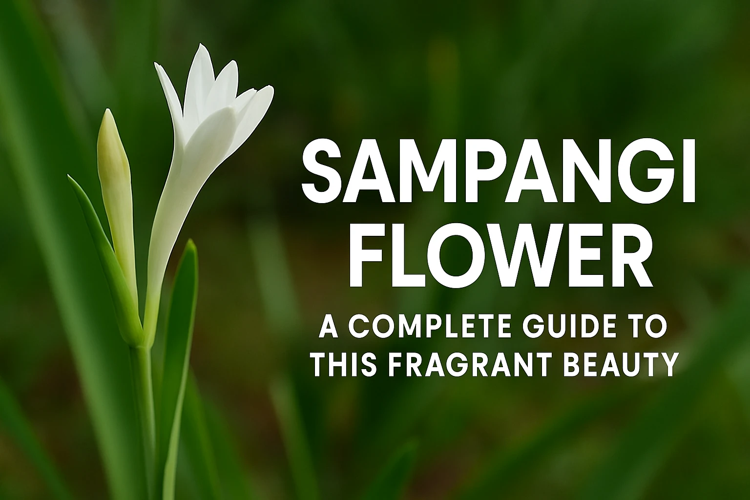How to Grow Sampangi Flower at Home