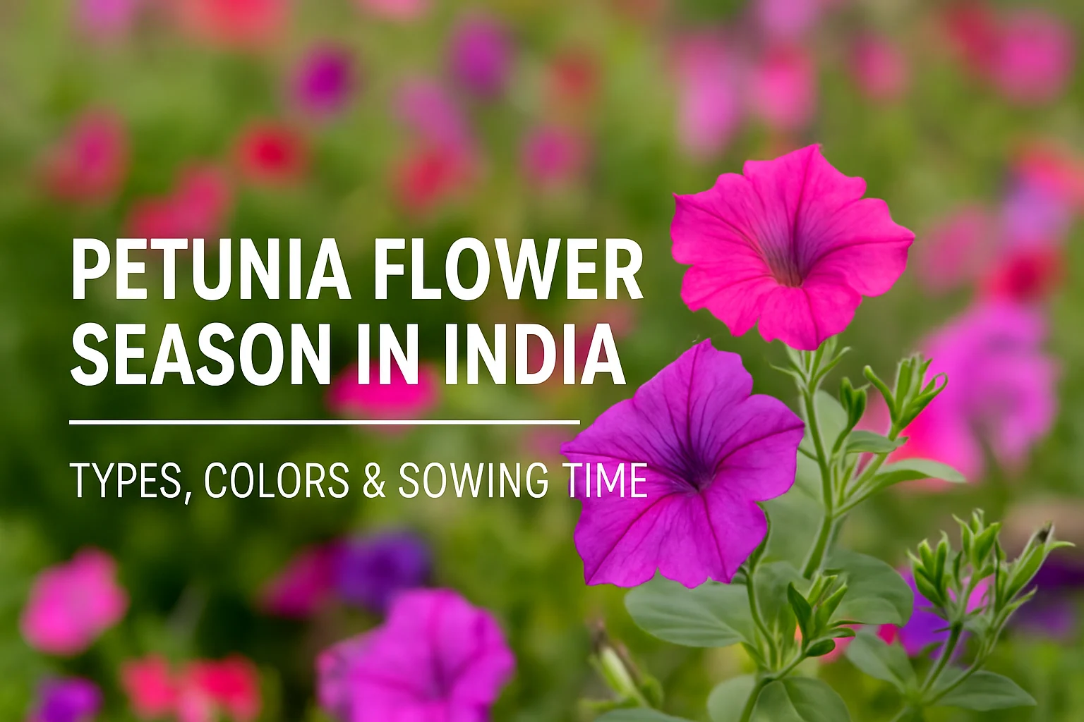 Petunia Flower Season in India
