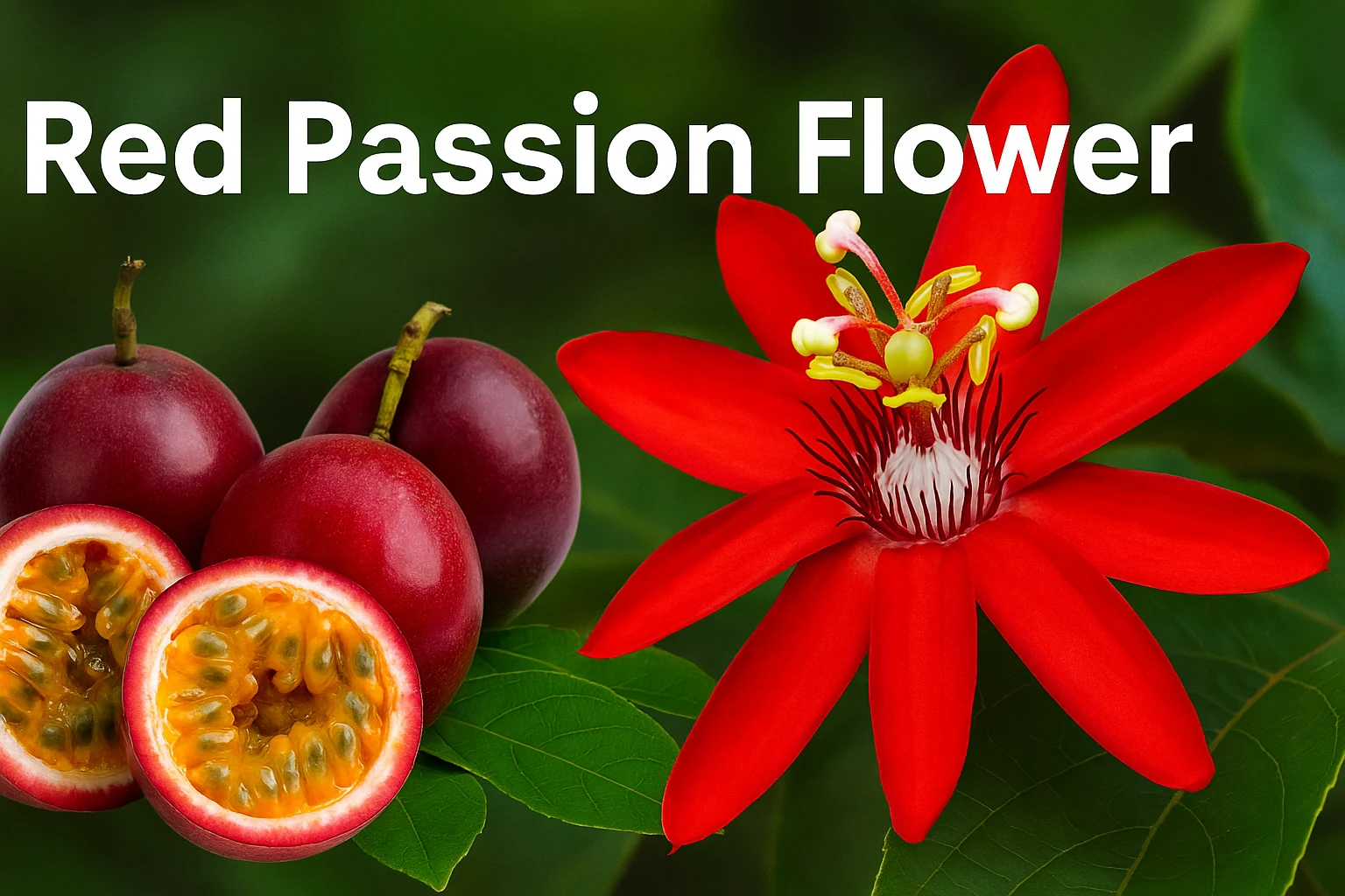 red passion flower