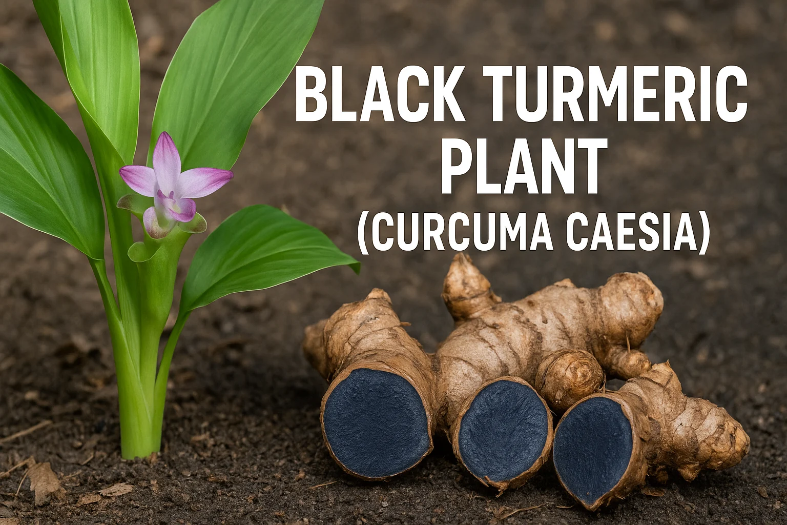 Black Turmeric Plant (Curcuma Caesia)