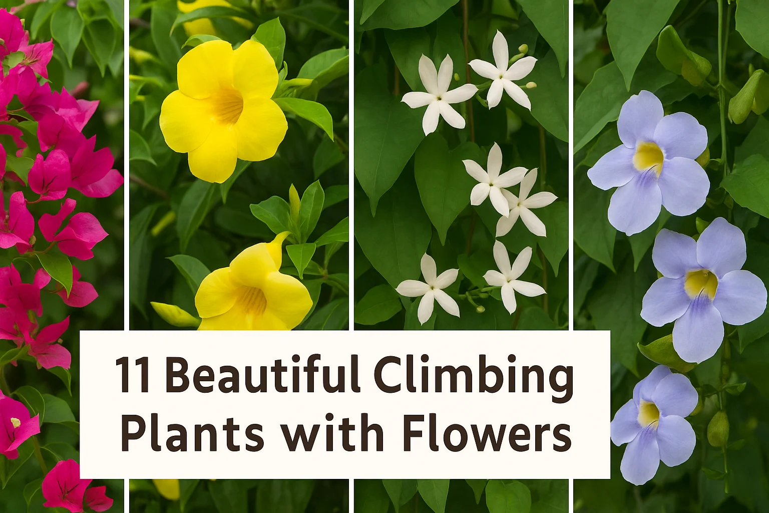 Climbing Plants with Flowers