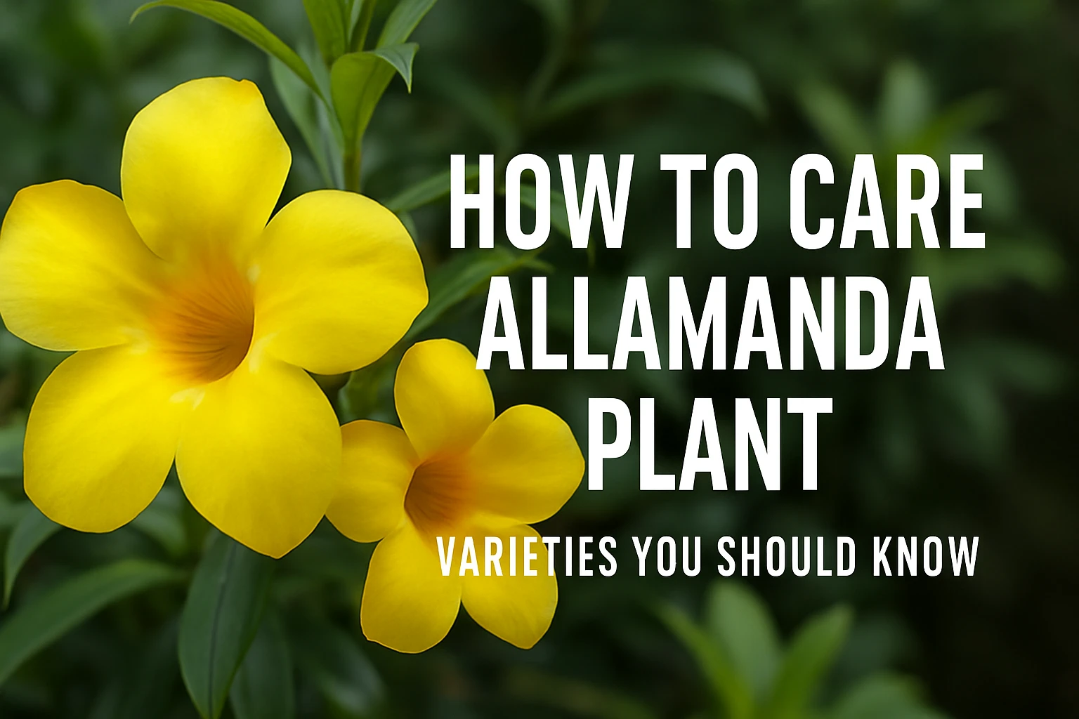 How to Care Allamanda Plant