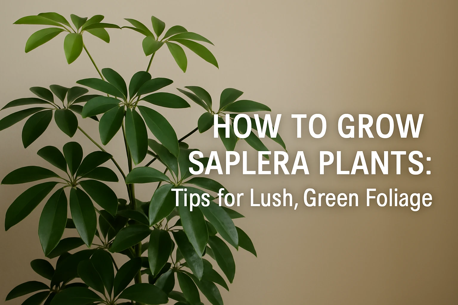 How to Grow Saplera Plants