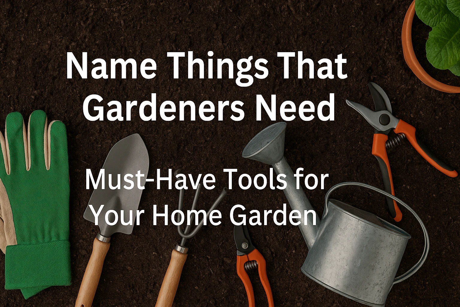 Name Things That Gardeners Need