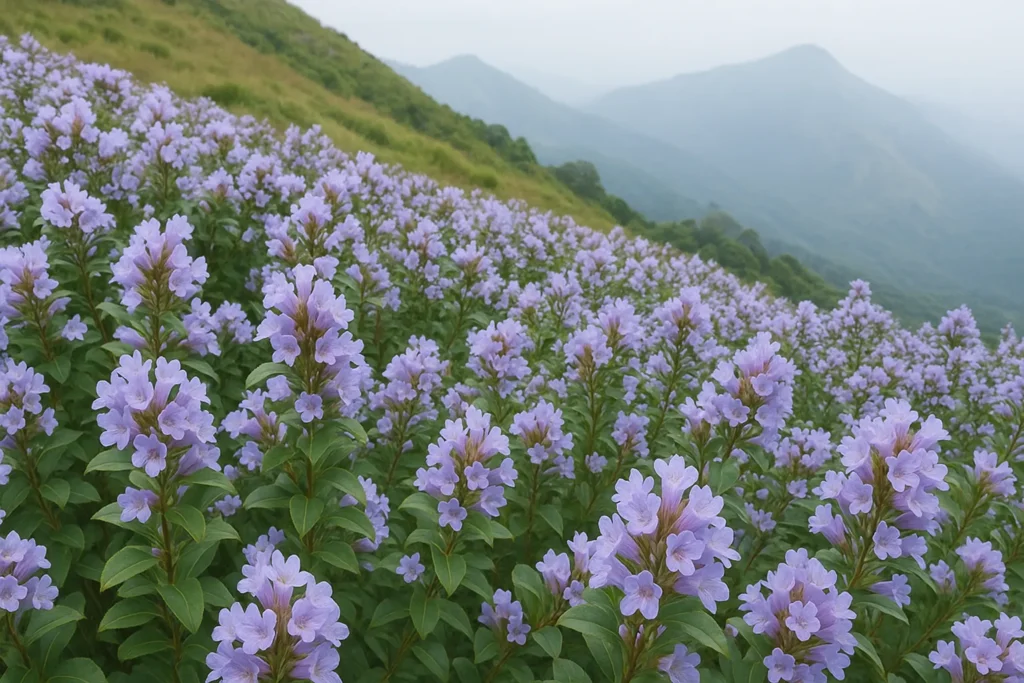 Neelakurinji Flower (Strobilanthes Kunthiana Flower)
