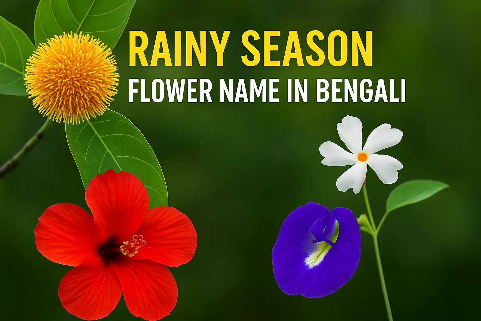 Rainy Season Flower Name in Bengali