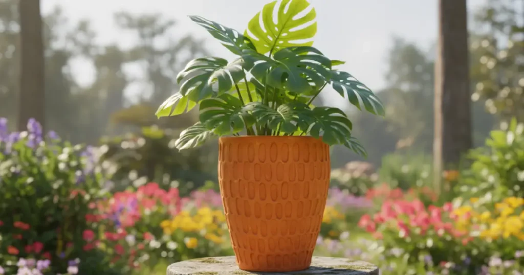 Capsule-Shaped Terracotta Planter