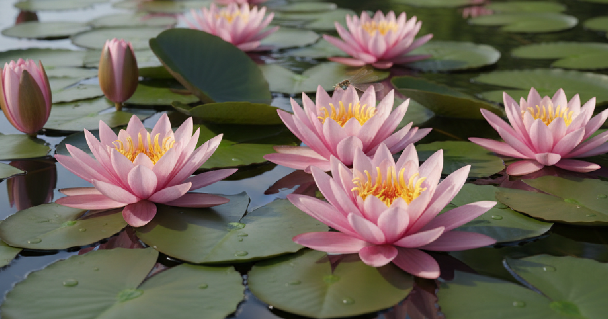 Pink Water Lily